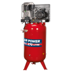 270L Vertical Belt Drive Air Compressor with Cast Cylinders 7.5hp 2-Stage SACV52775B