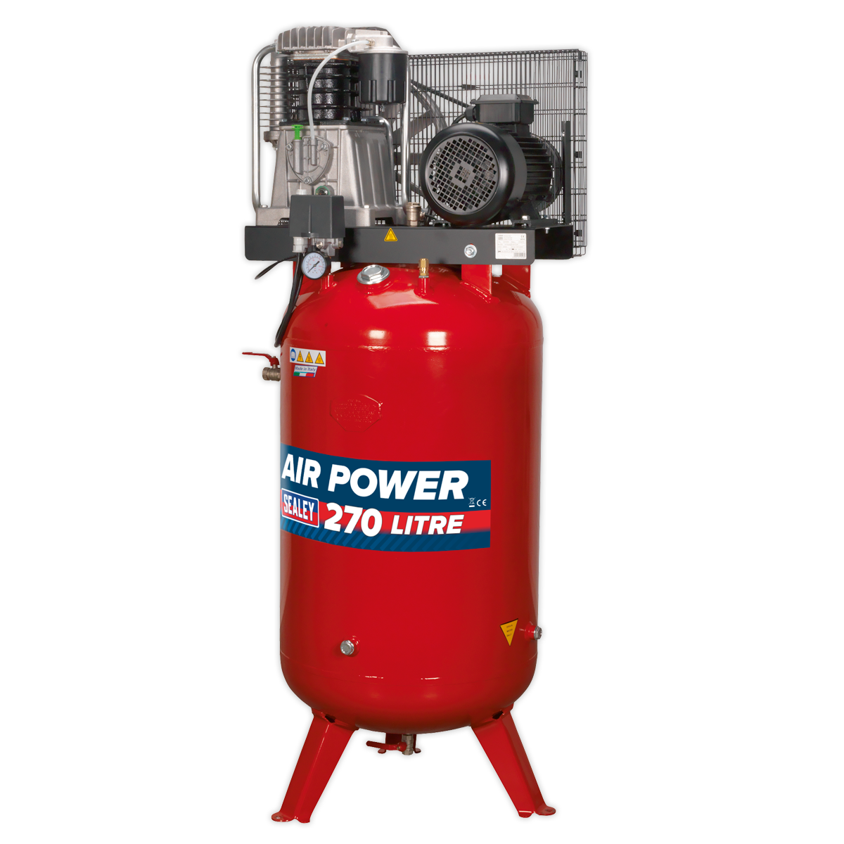 270L Vertical Belt Drive Air Compressor with Cast Cylinders 7.5hp 2-Stage SACV52775B