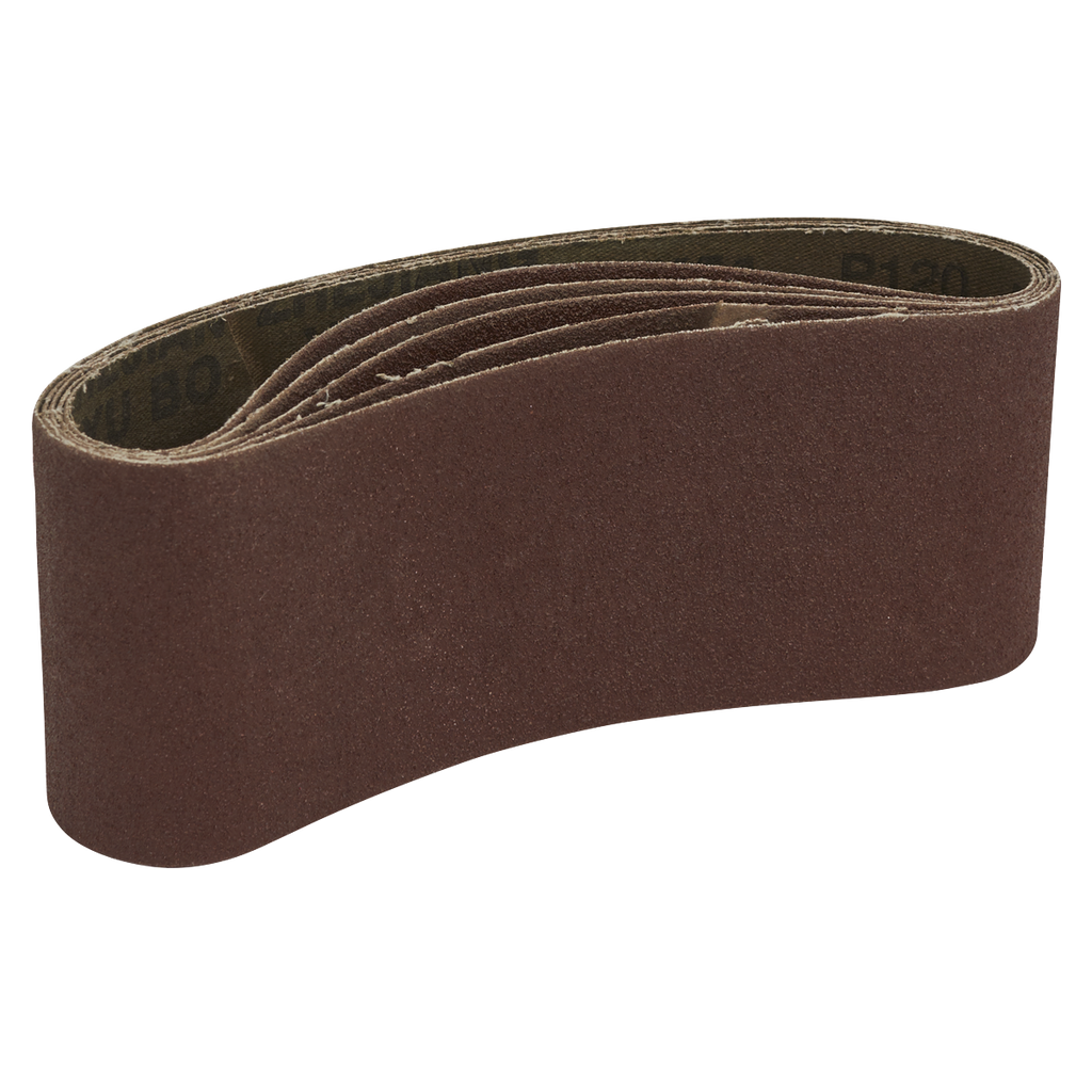 76 x 457mm Sanding Belt 120Grit - Pack of 5 SB120457