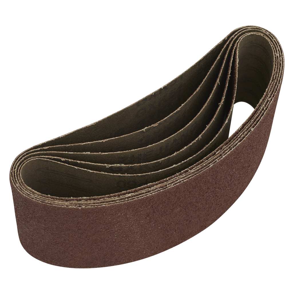 76 x 457mm Sanding Belt 60Grit - Pack of 5 SB60457