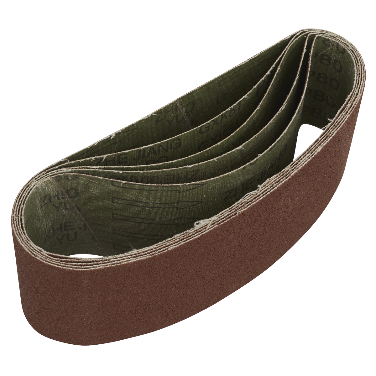 76 x 457mm Sanding Belt 80Grit - Pack of 5 SB80457