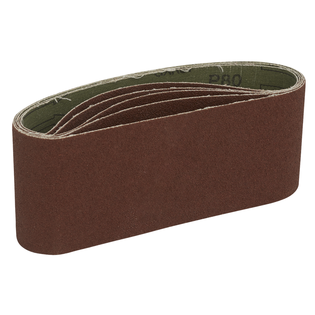 76 x 457mm Sanding Belt 80Grit - Pack of 5 SB80457
