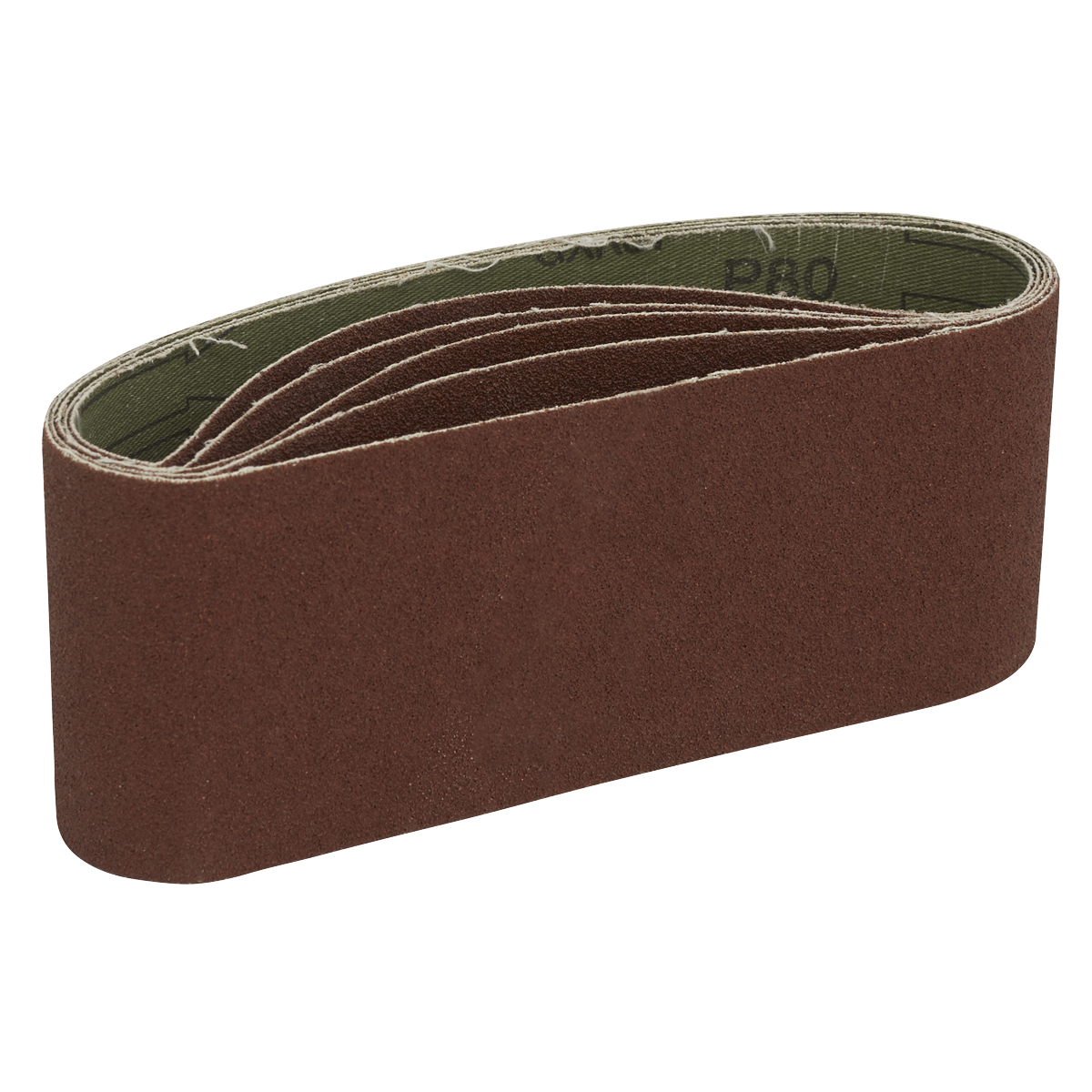 76 x 457mm Sanding Belt 80Grit - Pack of 5 SB80457