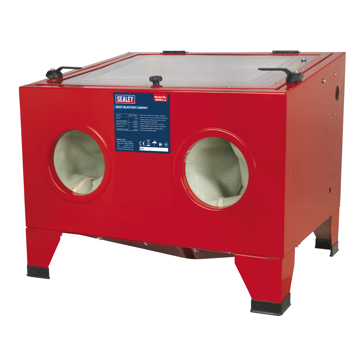 Shot Blasting Cabinet with Gun 640 x 490 x 490mm SB951