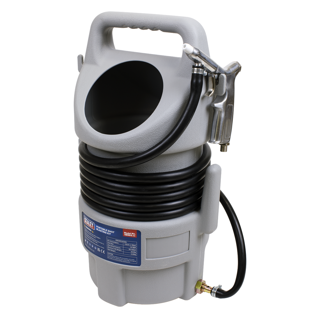 Portable Shot Blasting Kit 22kg Capacity SB993