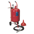 Shot Blaster with Water Trap & Wheels 37L SB997