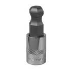 Ball-End Hex Socket Bit 3/8"Sq Drive 12mm SBBH009
