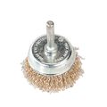 50mm Crimped Wire Cup Brush with 6mm Shaft SCB50