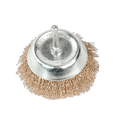 75mm Crimped Wire Cup Brush with 6mm Shaft SCB75