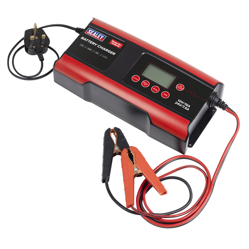 12/24V Compact Smart Battery Charger & Maintainer 15A SCBC15