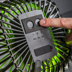 8" Small Portable Clip Fan with Worklight 4-Speed SCF8WL