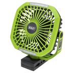 8" Portable Clip Fan with Worklight 4-Speed SCF8WL
