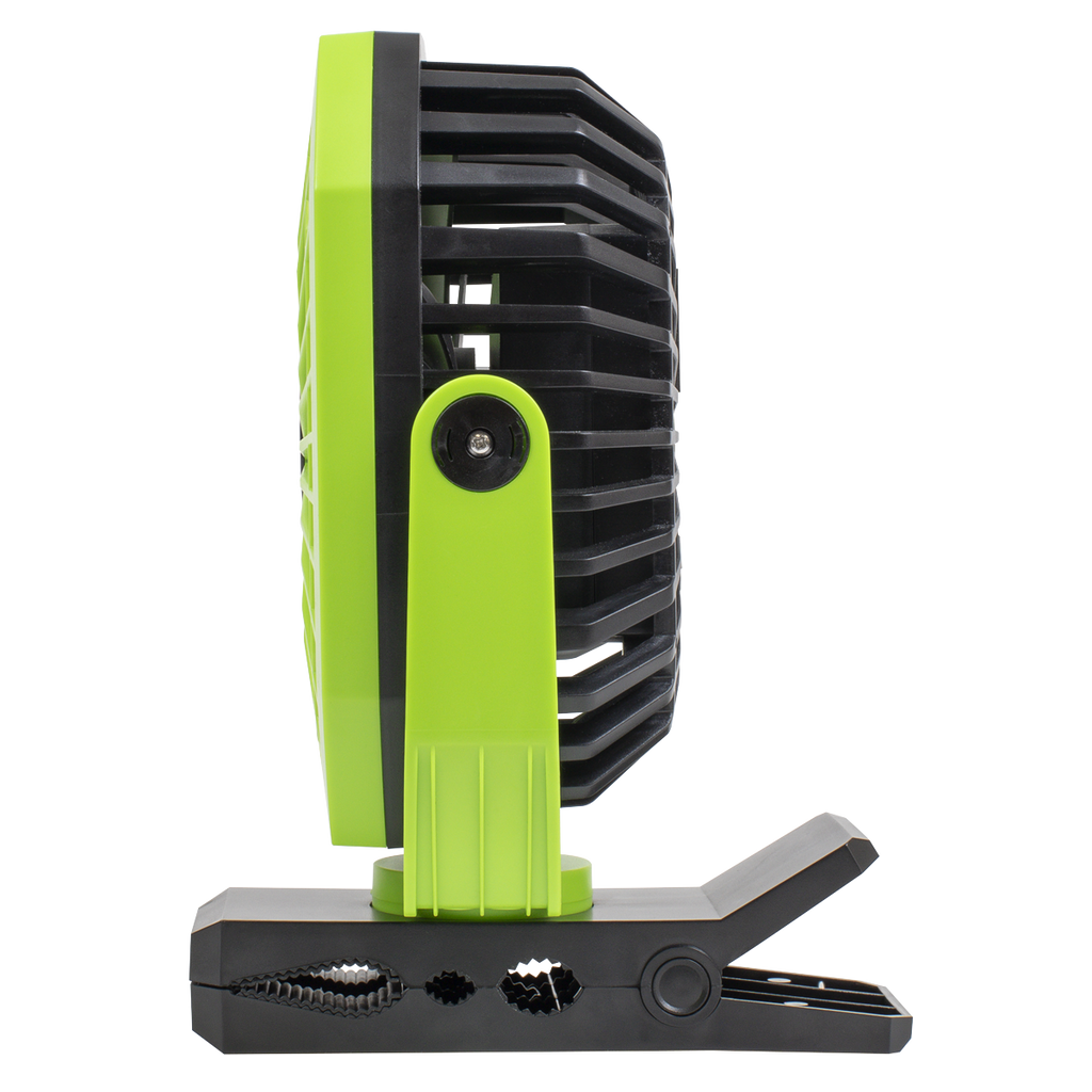 8" Portable Clip Fan with Worklight 4-Speed SCF8WL