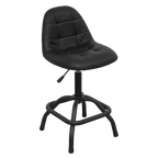 Pneumatic Workshop Stool with Adjustable Height Swivel Seat & Back Rest SCR01B