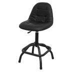 Pneumatic Workshop Stool with Adjustable Height Swivel Seat & Back Rest SCR01B