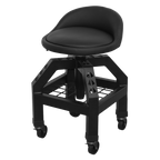 Pneumatic Creeper Stool with Adjustable Height Swivel Seat & Back Rest SCR03B