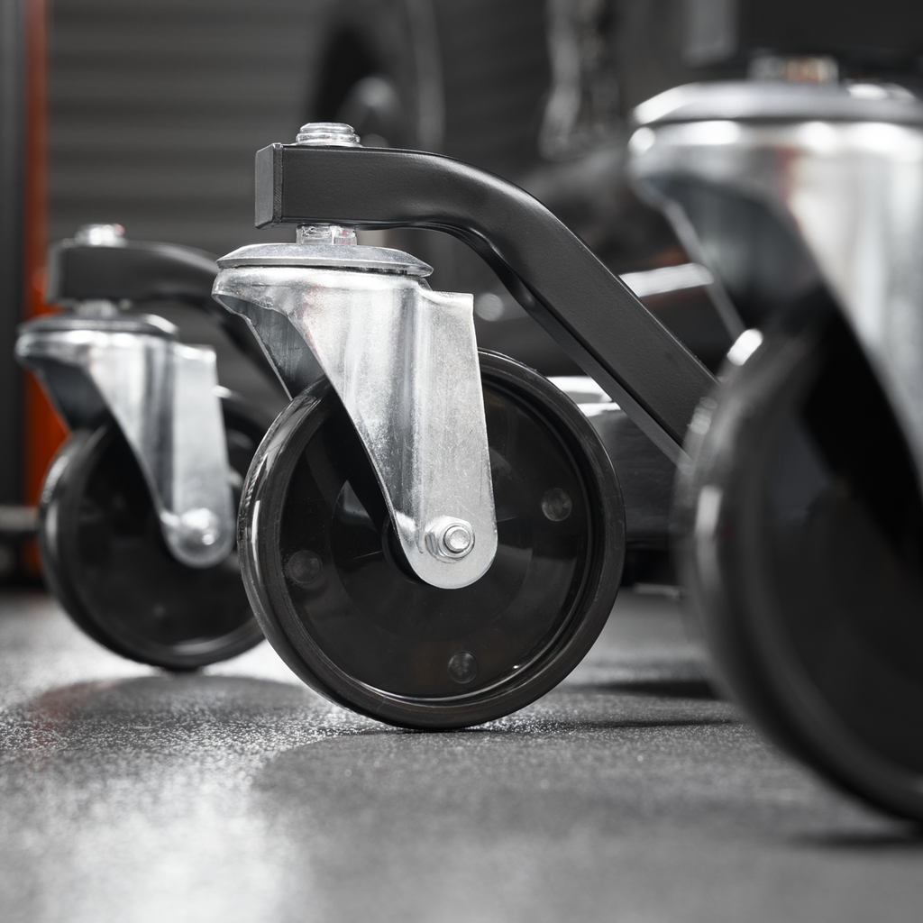 Steel Creeper with 6 Rough Ground 5" Wheels & Headrest SCR101P