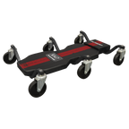 Steel Creeper with 6 Rough Ground 5" Wheels & Headrest SCR101P