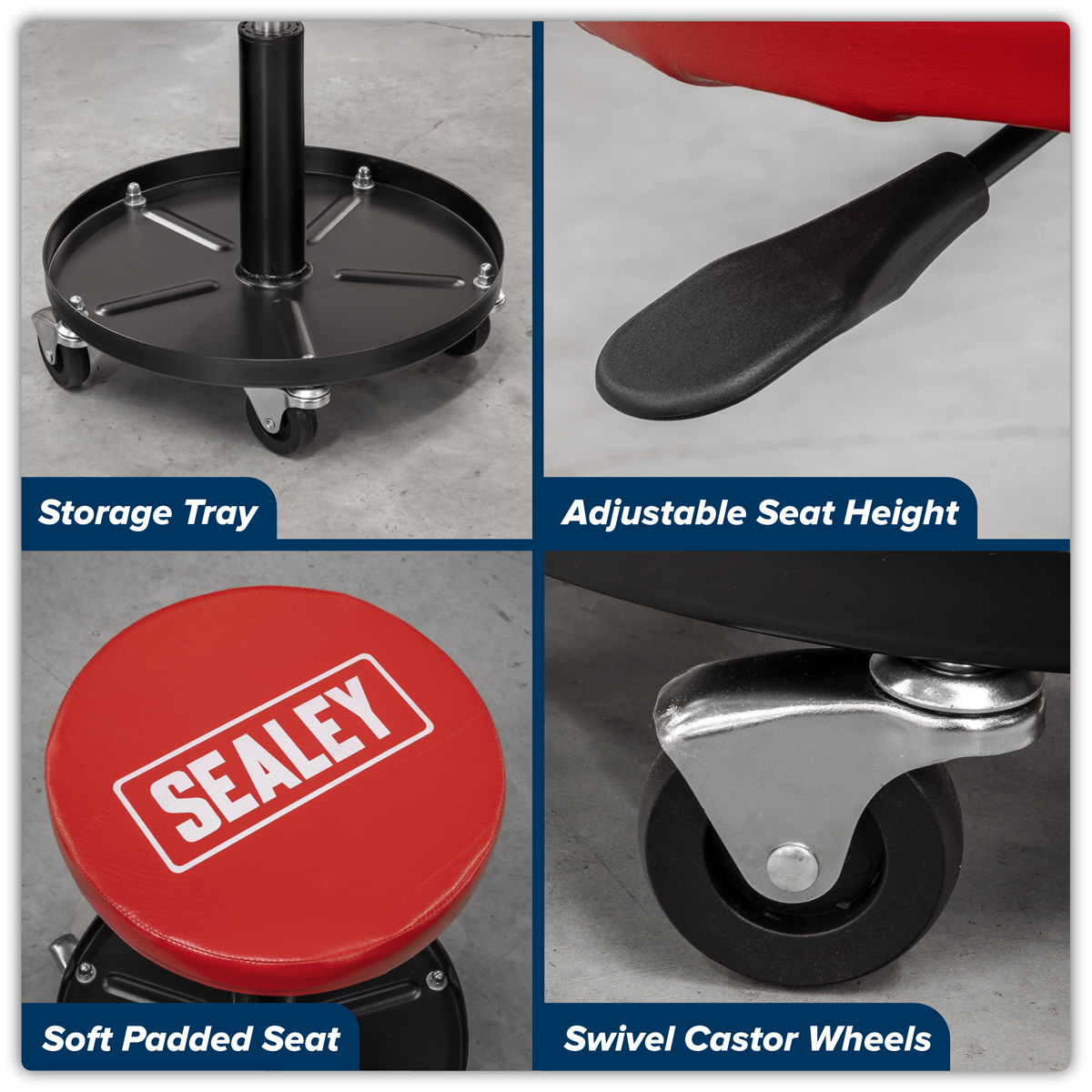 Pneumatic Mechanic's Seat SCR10