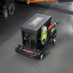 Mechanic's Utility Seat & Toolbox - Black SCR18B