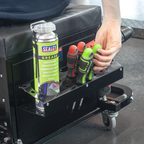 Mechanic's Utility Seat & Toolbox - Black SCR18B