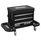 Mechanic's Utility Seat & Toolbox - Black SCR18B