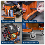 Mechanic's Utility Seat & Toolbox - Orange SCR18O