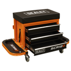 Mechanic's Utility Seat & Toolbox - Orange SCR18O