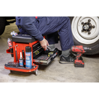 Mechanic's Utility Seat & Toolbox - Red SCR18R