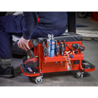 Mechanic's Utility Seat & Toolbox - Red SCR18R
