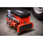 Mechanic's Utility Seat & Toolbox - Red SCR18R