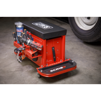 Mechanic's Utility Seat & Toolbox - Red SCR18R
