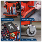 Mechanic's Utility Seat & Toolbox - Red SCR18R