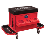 Mechanic's Utility Seat & Toolbox - Red SCR18R