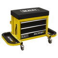 Mechanic's Utility Seat & Toolbox - Yellow SCR18Y