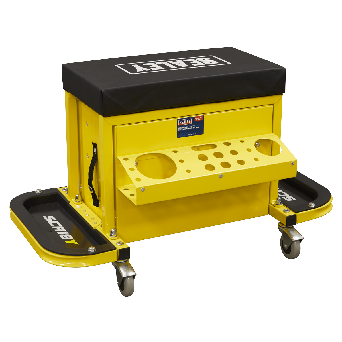 Mechanic's Utility Seat & Toolbox - Yellow SCR18Y
