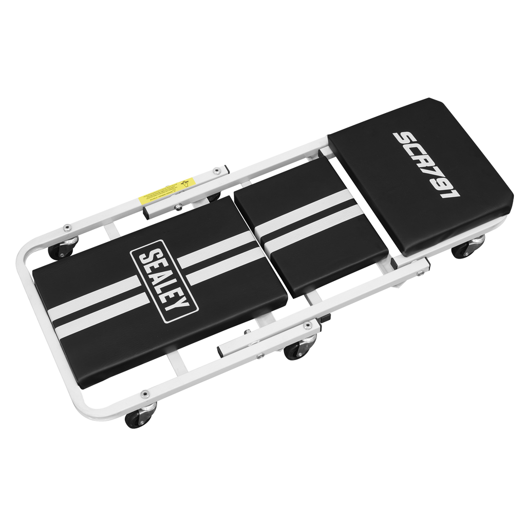 Compact Steel Creeper/Seat with 6 Wheels SCR791