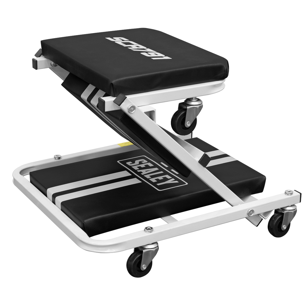 Compact Steel Creeper/Seat with 6 Wheels SCR791