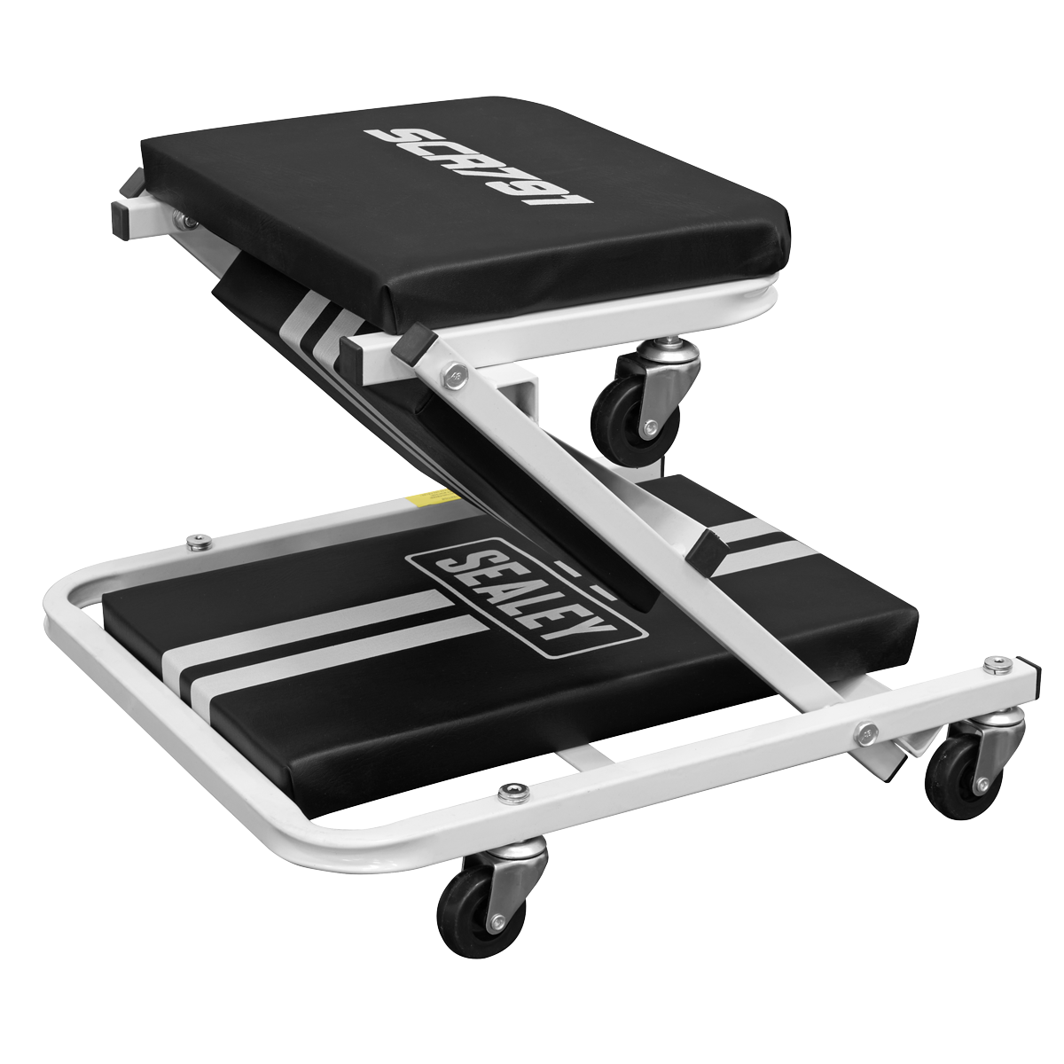 Compact Steel Creeper/Seat with 6 Wheels SCR791