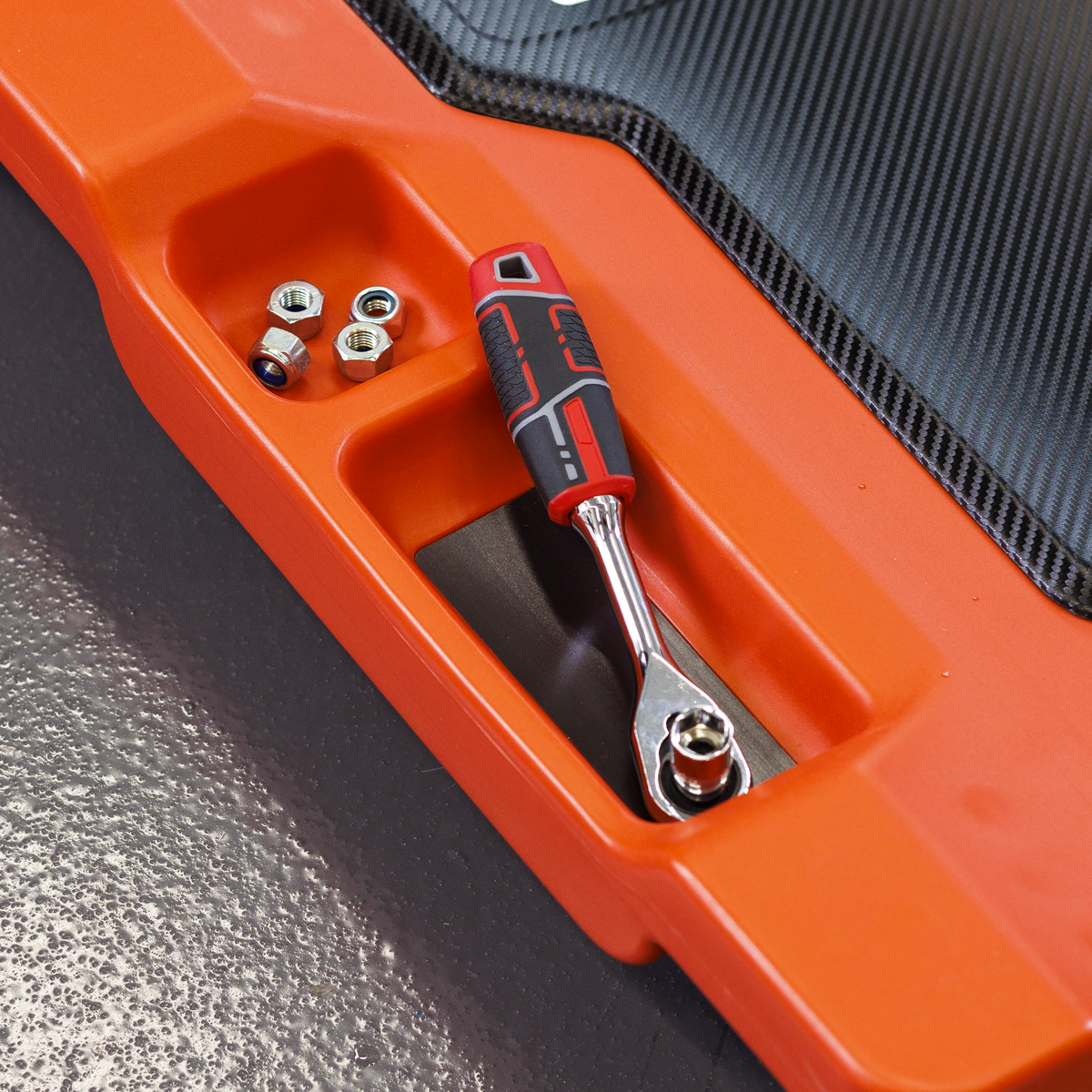 Composite Padded Creeper with 6 Wheels SCR80HD