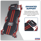 Deluxe Steel Creeper with 6 Wheels & Headrest SCR84
