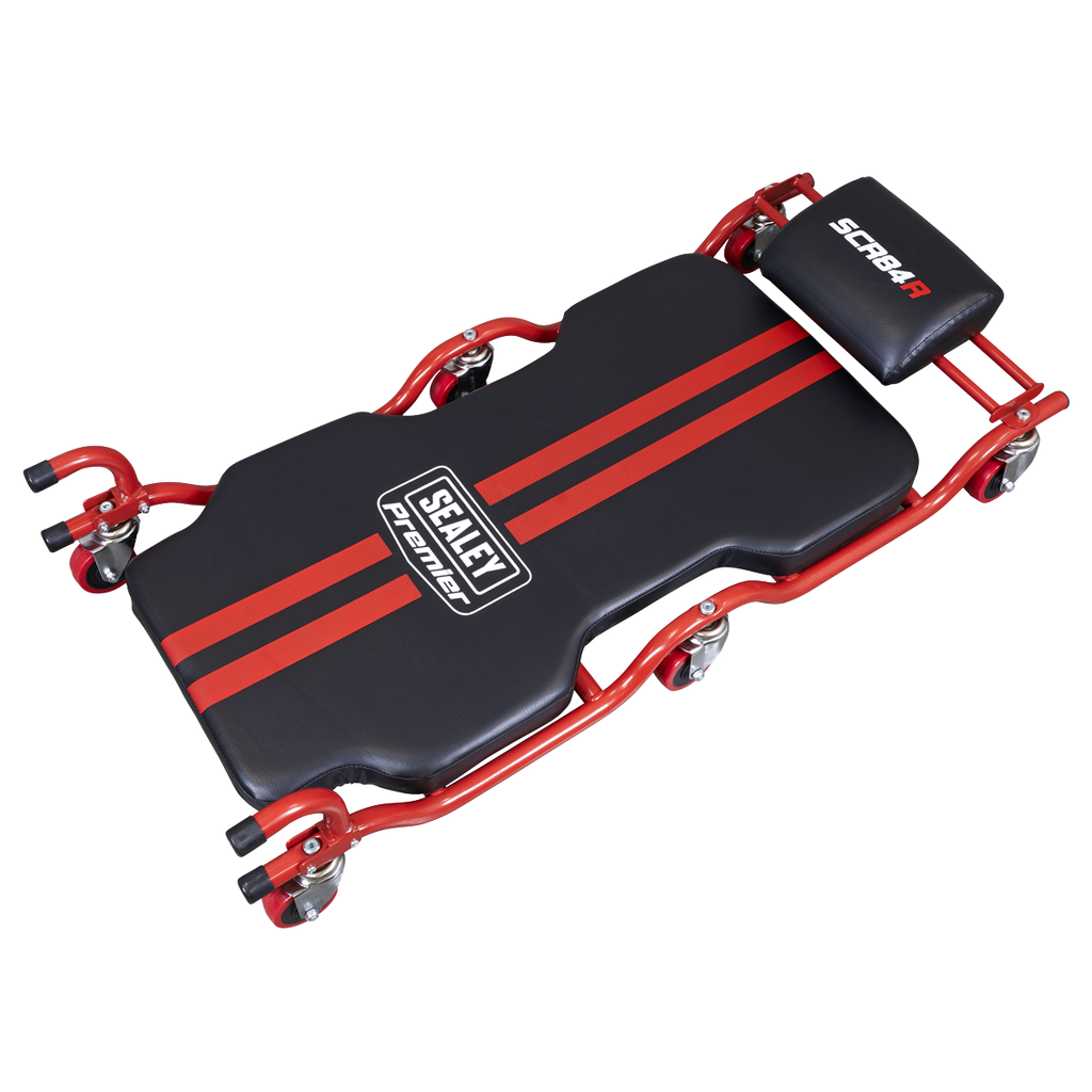 Deluxe Steel Creeper with 6 Wheels & Headrest SCR84