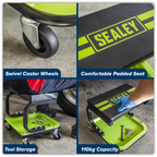 Mechanic's Utility Seat - Green SCR9HV