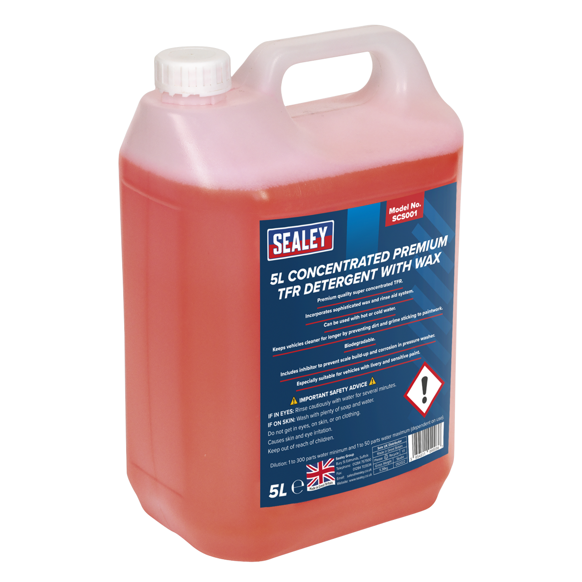 Concentrated TFR Premium Detergent with Wax 5L SCS001