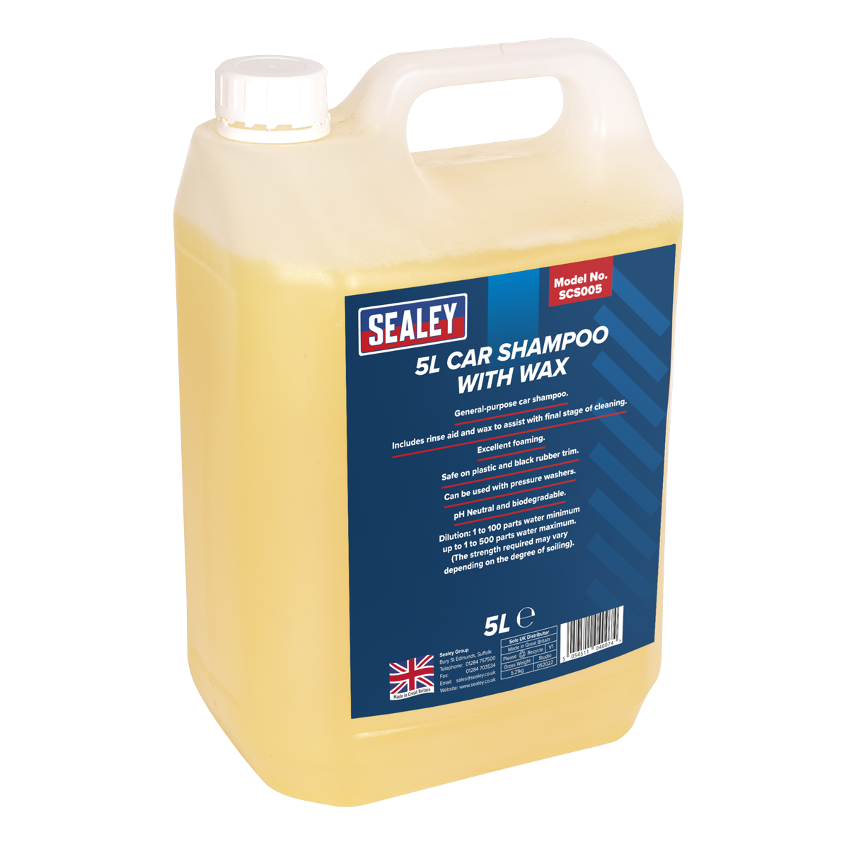 Car Shampoo with Wax 5L SCS005