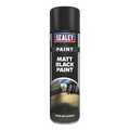 Matt Paint 500ml, Black - Pack of 6 SCS026