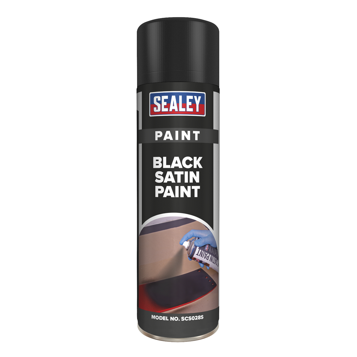 Satin Paint 500ml - Black SCS028S