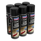 Gloss Lacquer 500ml, Clear - Pack of 6 SCS065