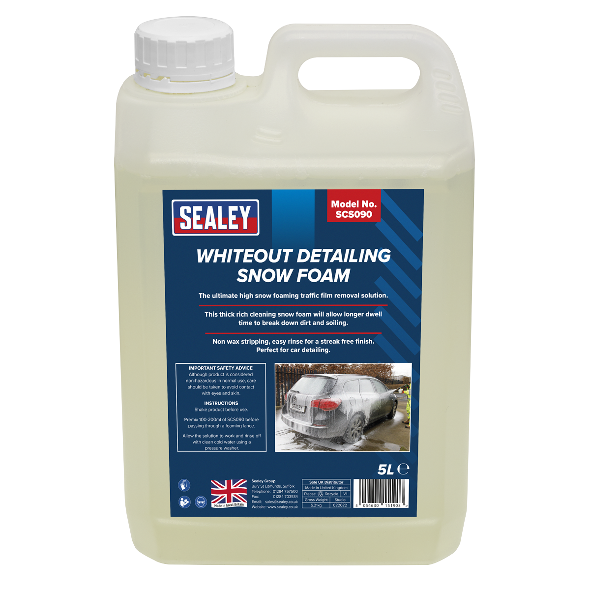 Whiteout Detailing Snow Foam 5L SCS090