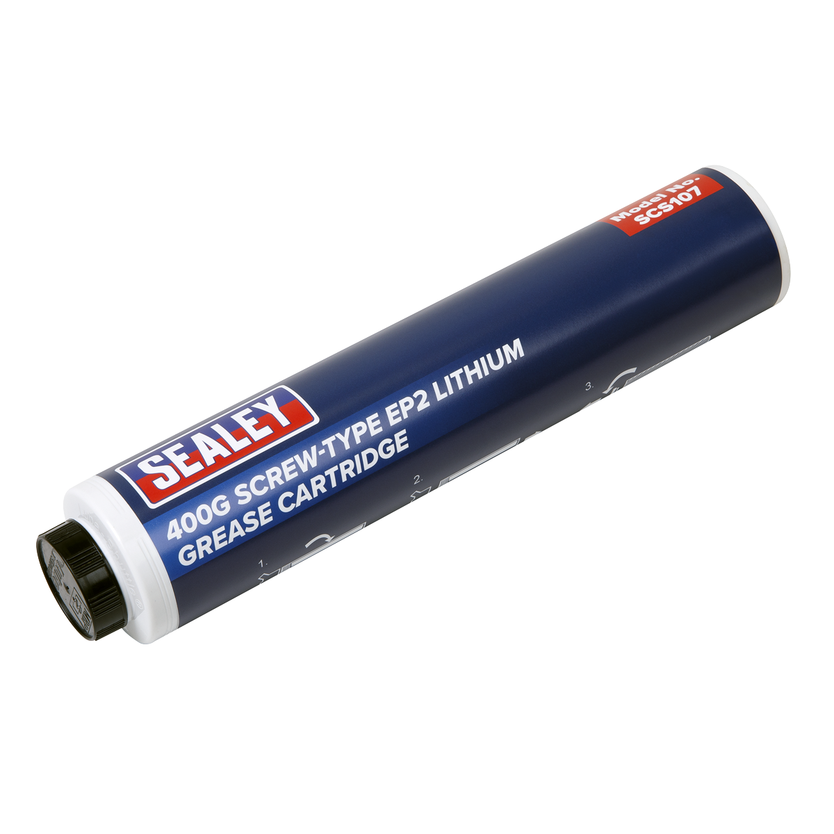 EP2 Lithium Grease Cartridge Screw-Type 400g SCS107